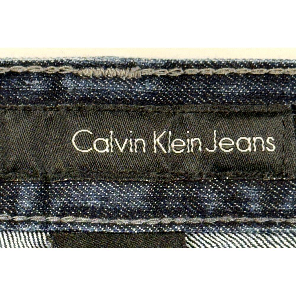 Calvin Klein Flair Stretch Jeans Women's Size 31/12 Blue Denim - Picture 2 of 7